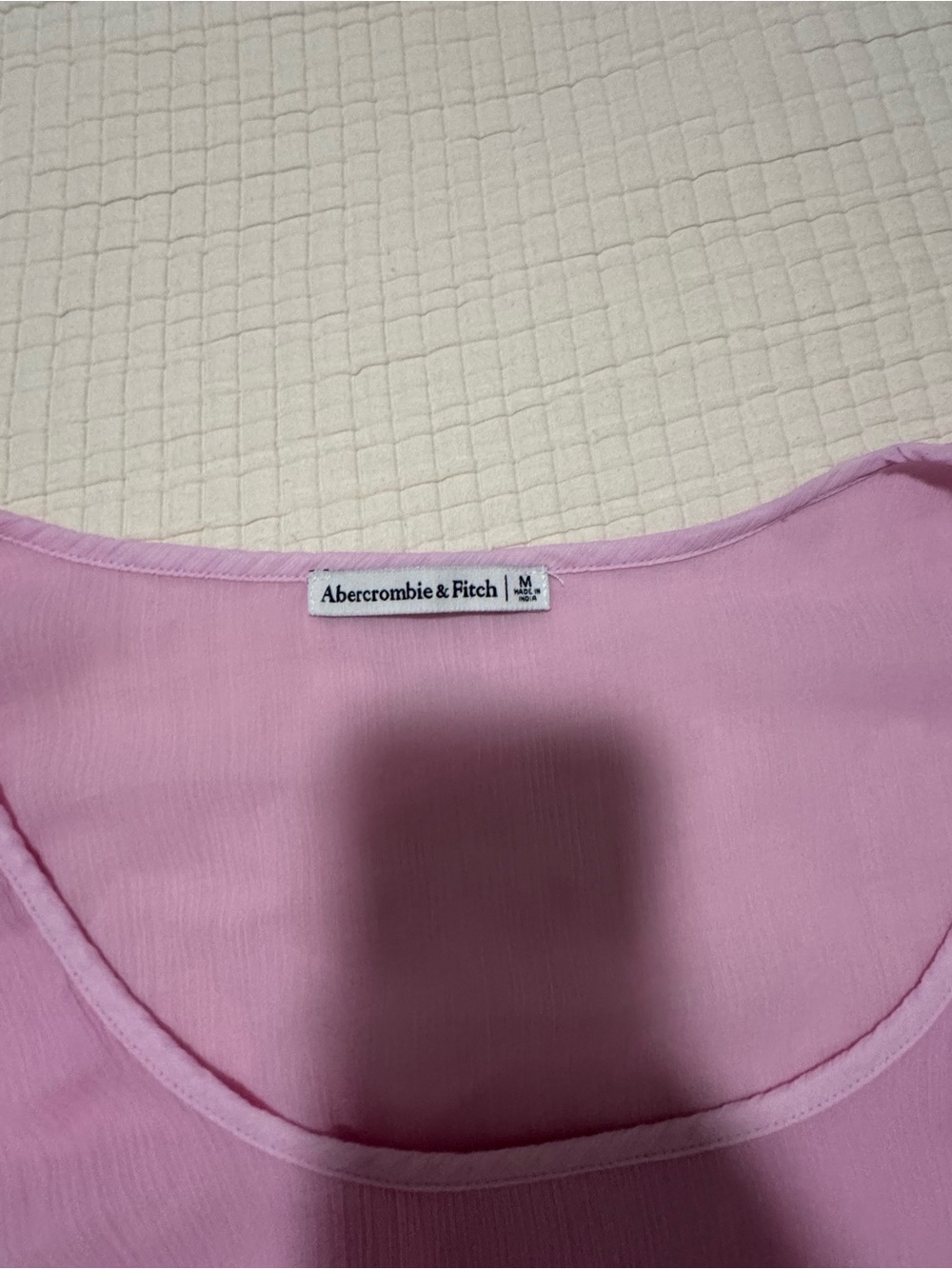 Abercrombie pink lilac longsleeve sheer top - Picture 2 of 4
